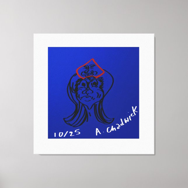 Motvillig Drottning Animation Sträckt Canvas (Framsida)