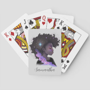 Moukling Afro Woman Casinokort