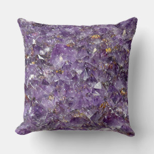 Moukling Amethyst Crystal Gem - Lila Geode Kudde