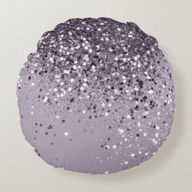 Moukling Lavender Dam Glitter #2 #shiny #decor Rund Kudde (Framsidan)