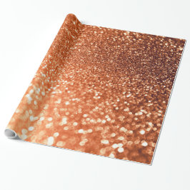 Moukling Ombre Copper Shiny Trendig Glitter Presentpapper