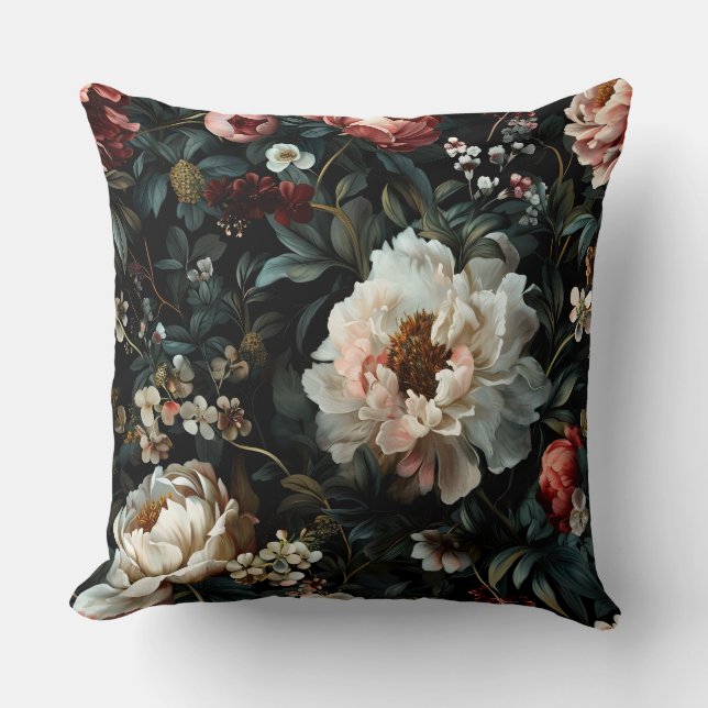 Moukling Peony Noel Botanical Kudde (Framsida)