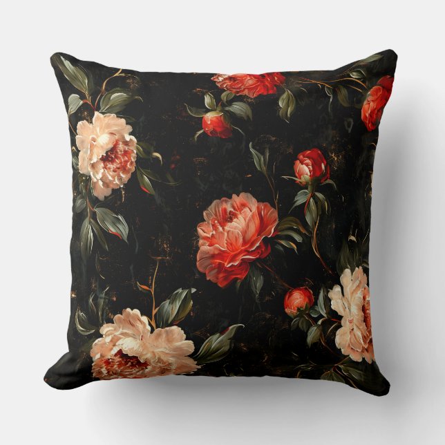 Moukling Peony Noel Botanical Kudde (Framsida)