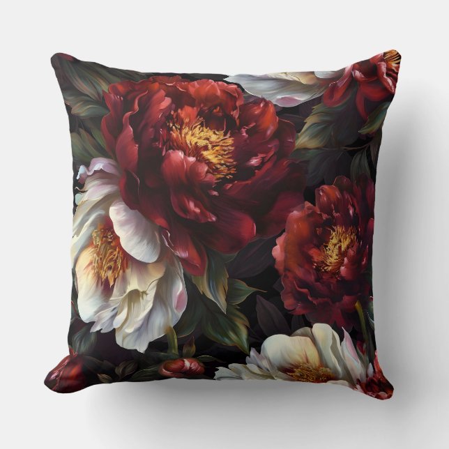 Moukling Peony Noel Botanical Kudde (Framsida)