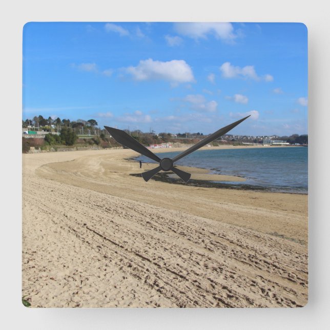 Moulin Blanc-stranden i Brest Fyrkantig Klocka (Framsida)