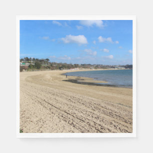 Moulin Blanc-stranden i Brest Pappersservett