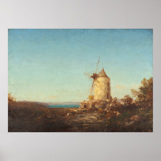 Moulin De Saint-Miter, Près De Martigues Poster (Framsidan)