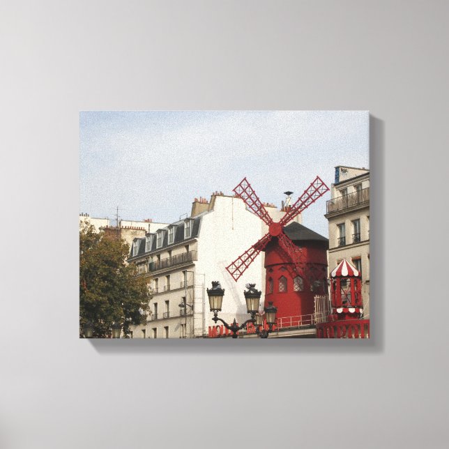 Moulin Rouge! Paris, Frankrike, fotografi, canvas (Framsida)