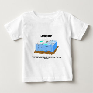 Moulins en glaciär inre rörmokerisystem t-shirt