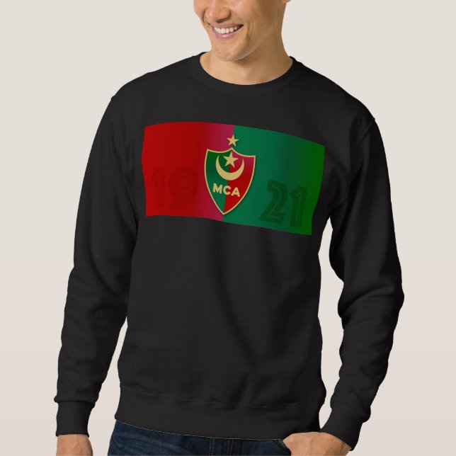 Mouloudia d'Alger t-shirt Lång Ärmad Tröja (Framsida)