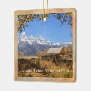 Moulton Barn Grand Teton nationalpark Julgransprydnad Keramik