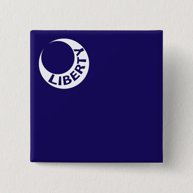 Moultrie Flagga (Liberty) (Amerikansk historia) Knapp (Framsida)