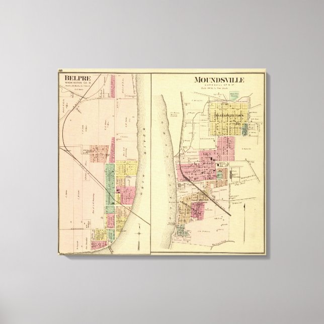 Moundsville,Väster Virginia Canvastryck (Framsida)