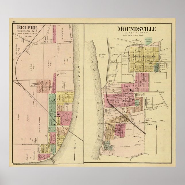 Moundsville,Väster Virginia Poster (Framsidan)