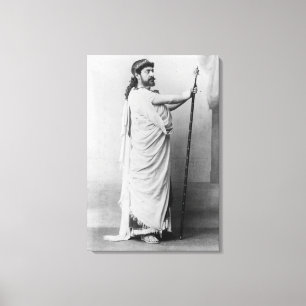 Mounet-Befläcka som Oedipus i 'Oedipus Rex Canvastryck