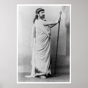 Mounet-Befläcka som Oedipus i 'Oedipus Rex Poster