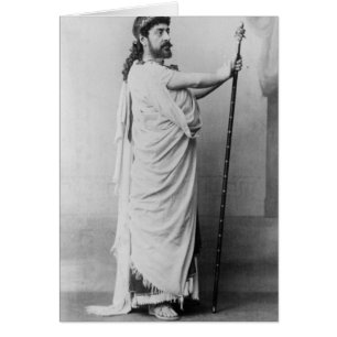 Mounet-Sully as Oedipus in 'Oedipus Rex' Hälsningskort