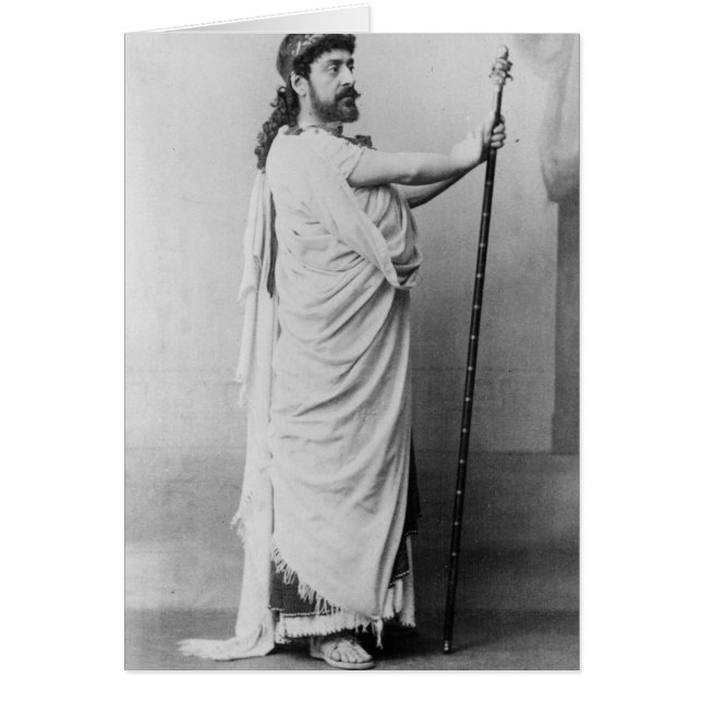 Mounet-Sully as Oedipus in 'Oedipus Rex' Hälsningskort (Framsidan)