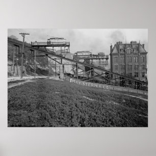 Mount Adams Incining Railroad i Cincinnati 1905 Poster