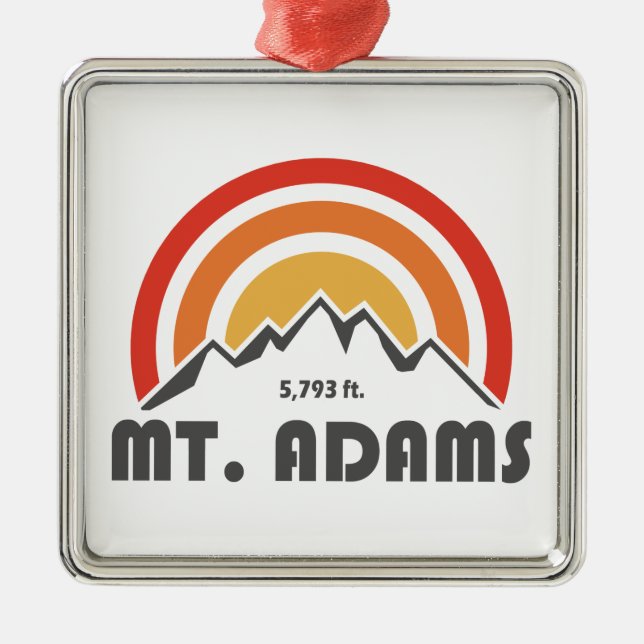 Mount Adams New Hampshire Julgransprydnad Metall (Framsidan)
