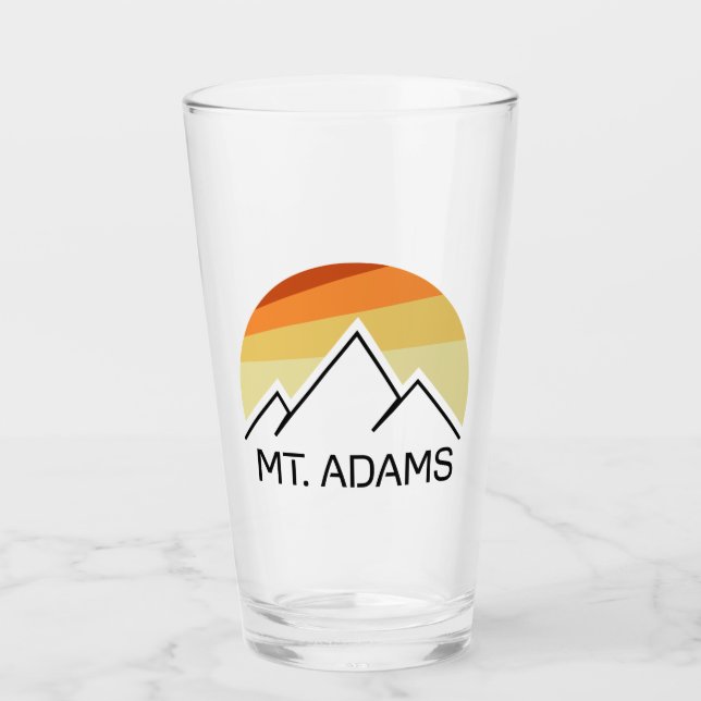 Mount Adams New Hampshire Retro Glaskopp (Framsida)
