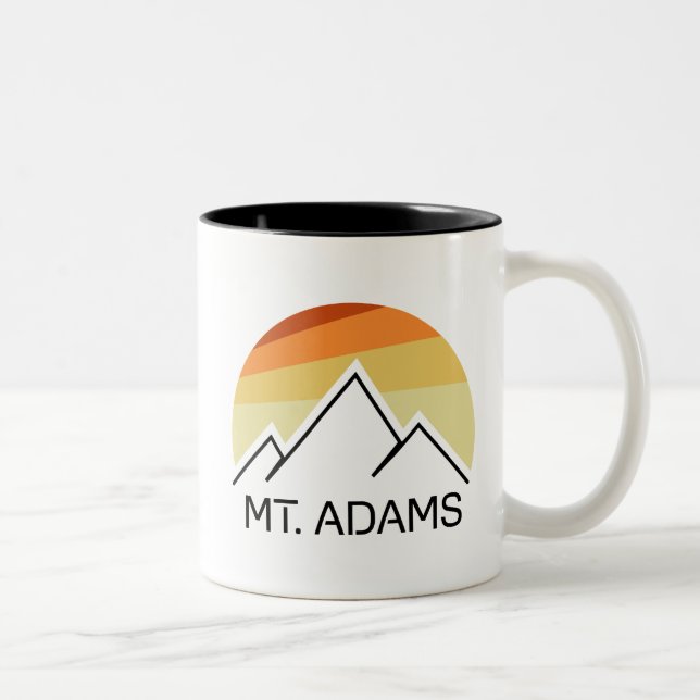 Mount Adams New Hampshire Retro Två-Tonad Mugg (Höger)