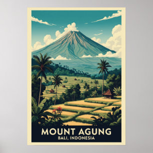 Mount Agung Bali Indonesien V02 Poster