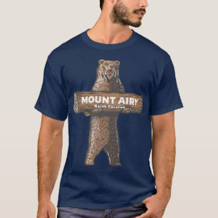 Mount Airy North Carolina NC Growling Bear Vacatio T Shirt