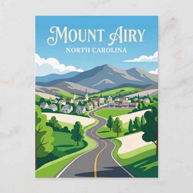 Mount Airy USA Vykort (Framsida)