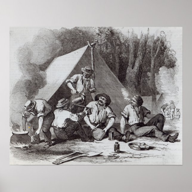 Mount Alexander guld-grävare på kvällens  Poster (Framsidan)