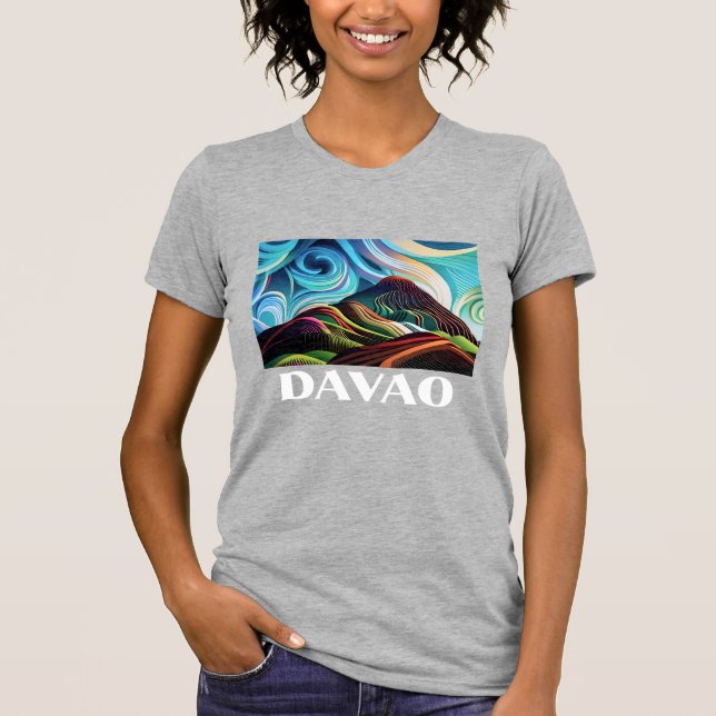 Mount Apo, Davao, Davao City, Filipino T-shirt, Fi T Shirt (Framsida)