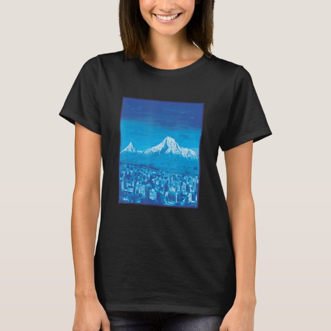 Mount Ararat Armenia T Shirt (Framsida)