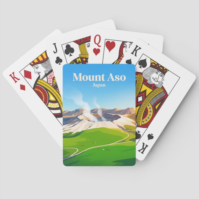 Mount Aso Japan Casinokort (Baksidan)