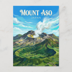 Mount Aso Japan Vykort