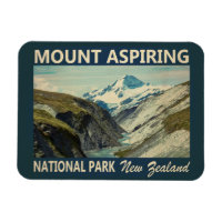 Mount Aspiring National Park New Zealand Vintage