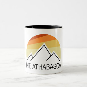 Mount Athabasca Alberta Retro Två-Tonad Mugg