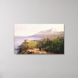 Mount Athos och kloster av Stavroniketes, 18 Canvastryck
