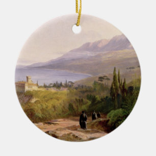 Mount Athos och kloster av Stavroniketes, 18 Julgransprydnad Keramik