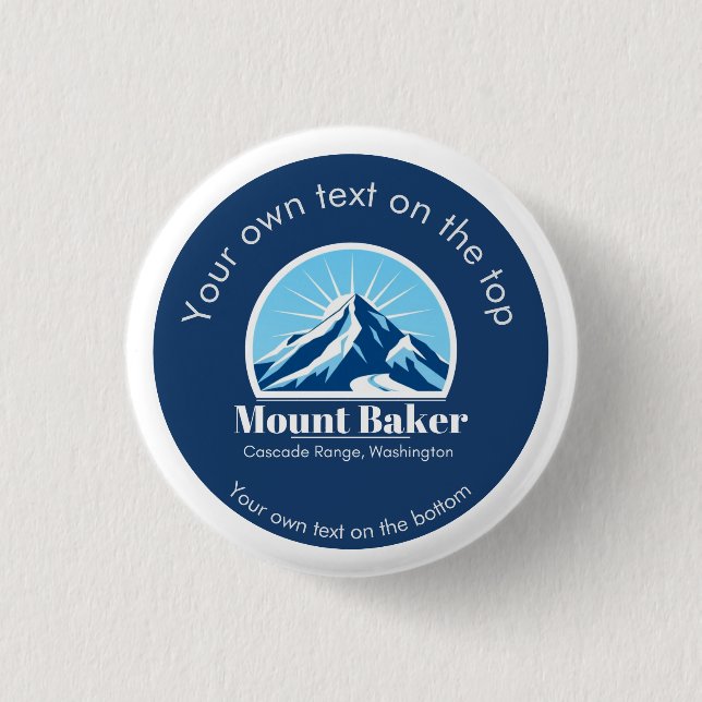 Mount Baker Cascade Washington skidort  Knapp (Framsida)