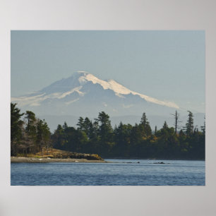 Mount Baker dominerar landskapet Poster