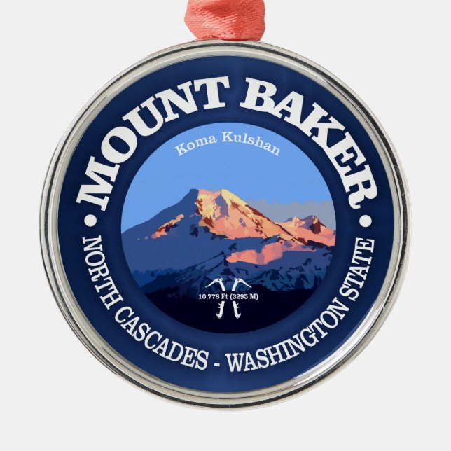 Mount Baker Julgransprydnad Metall (Framsidan)