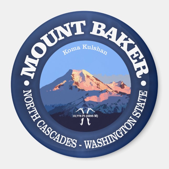 Mount Baker Magnet (Framsidan)