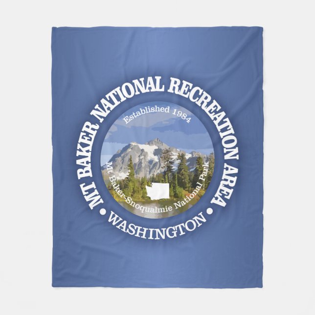 Mount Baker NRA Fleecefilt (Framsidan)