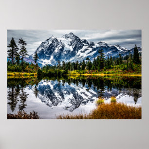 Mount Baker reflekterad Poster