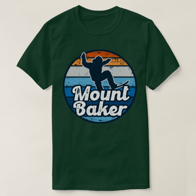 Mount Baker snowboarding T Shirt (Design framsida)