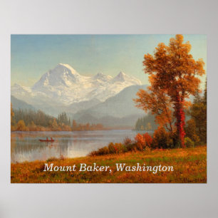 Mount Baker, Washington, bra konst, Poster