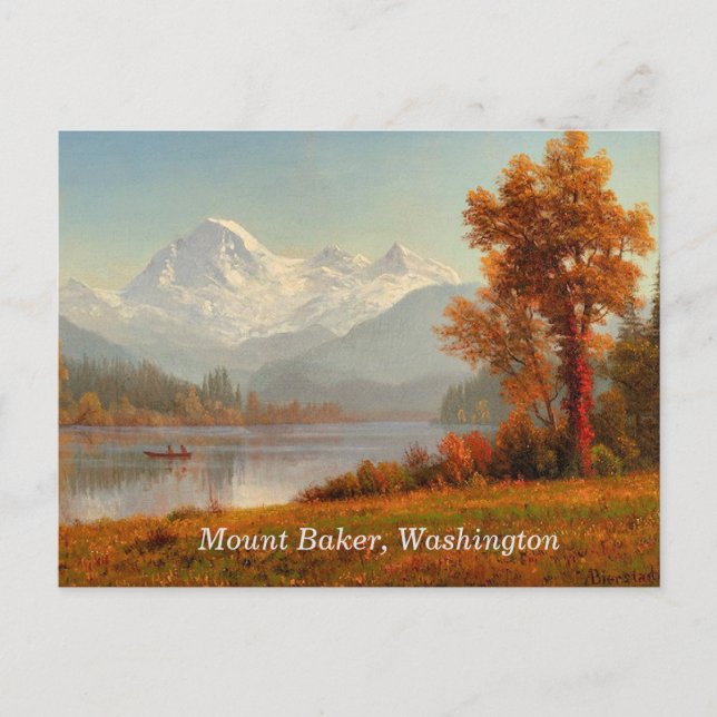 Mount Baker, Washington, bra konst, Vykort (Framsida)