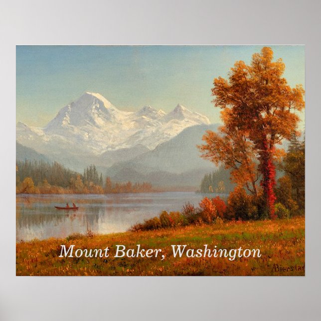 Mount Baker, Washington, finkonst, Poster (Framsidan)