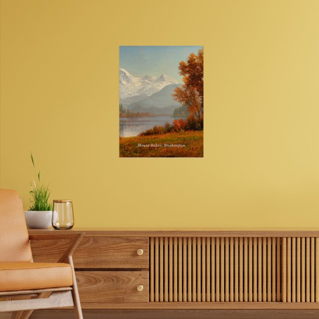 Mount Baker, Washington, finkonst Poster (Vardagsrum 2)
