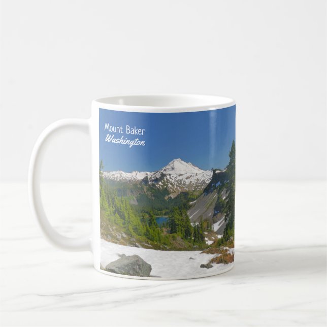 Mount Baker Washington Ligcape Photo Kaffemugg (Vänster)